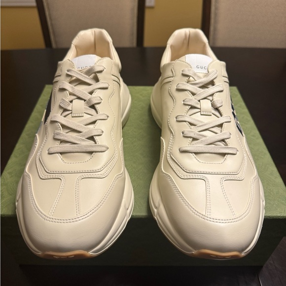 New Gucci Rhyton Logo Sneaker Shoes UK 13 / US 13.5 - Picture 6 of 16